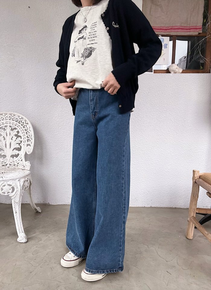 Lagrass - Korean Women Fashion - #womensfashion - Bor Denim - 7