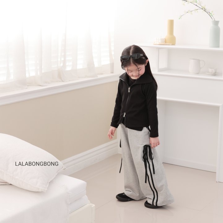 Lalabongbong - Korean Children Fashion - #Kfashion4kids - Ribbon Wide Pants - 9