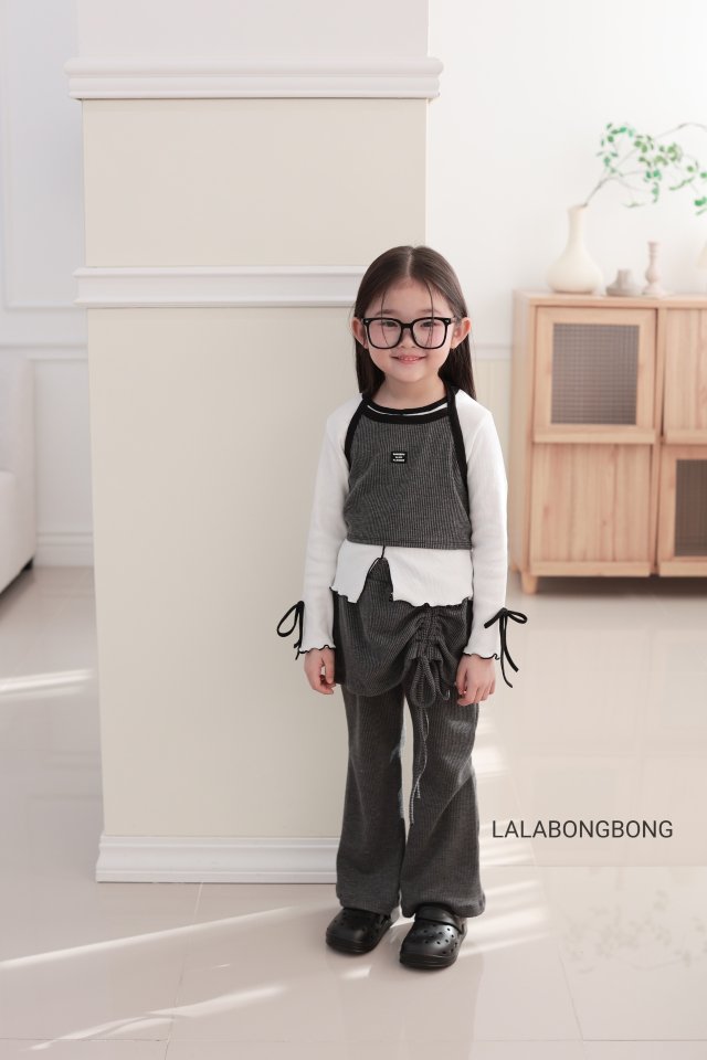 Lalabongbong - Korean Children Fashion - #Kfashion4kids - Patch Halter Tee - 7