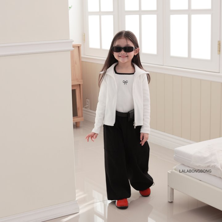 Lalabongbong - Korean Children Fashion - #Kfashion4kids - Pocket Wide Pants - 5