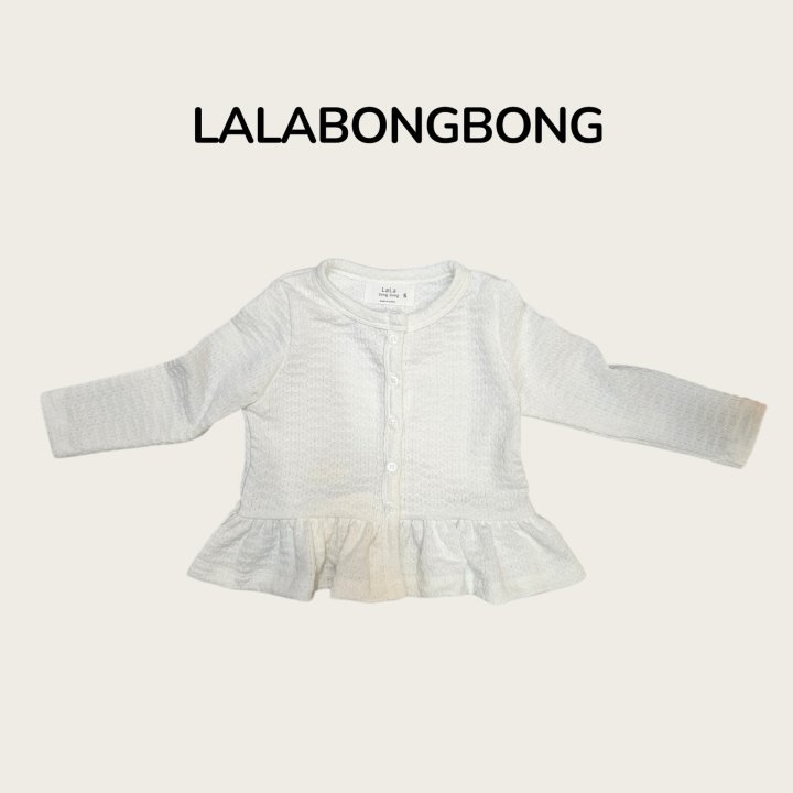 Lalabongbong - Korean Children Fashion - #Kfashion4kids - Jacquard Frill Cardigan - 3