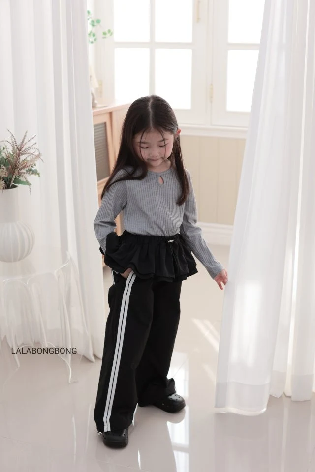 Lalabongbong - Korean Children Fashion - #childofig - Frill String Pants - 3