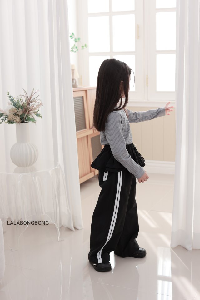 Lalabongbong - Korean Children Fashion - #childofig - Frill String Pants - 4