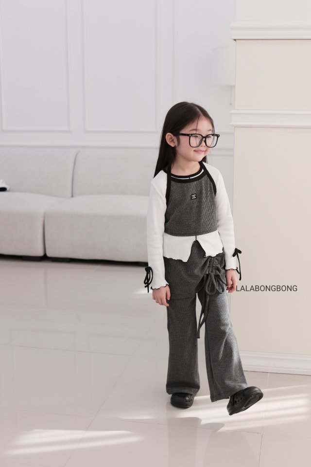 Lalabongbong - Korean Children Fashion - #childofig - String Wrap Pants - 3