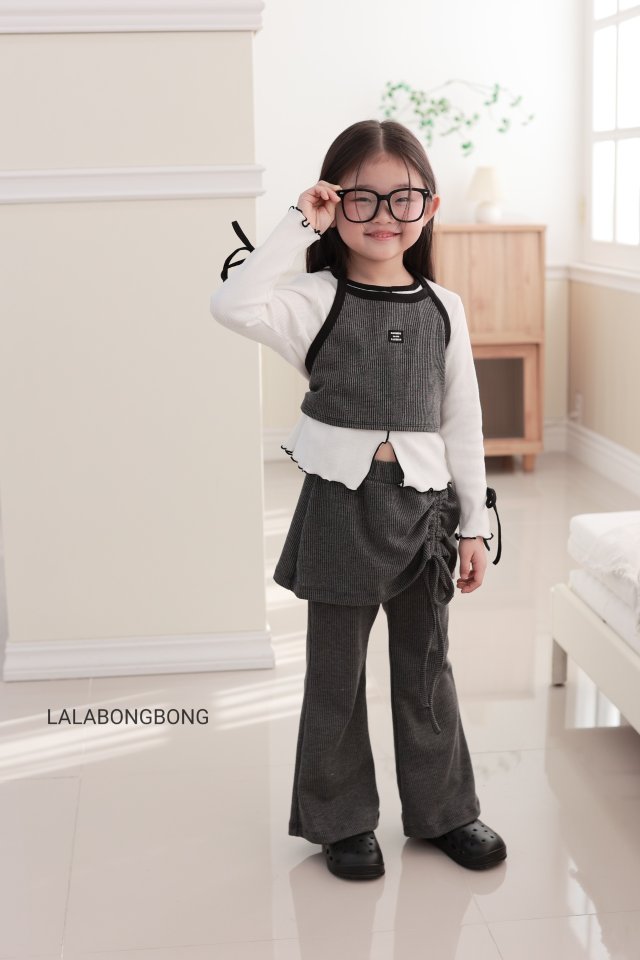 Lalabongbong - Korean Children Fashion - #childofig - Slit Ribbon Tee - 12