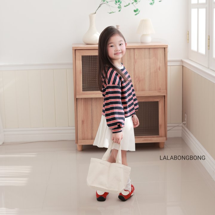 Lalabongbong - Korean Children Fashion - #childrensboutique - Stripe Tee - 7