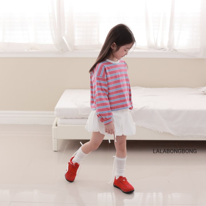 Lalabongbong - Korean Children Fashion - #designkidswear - Stripe Tee - 8
