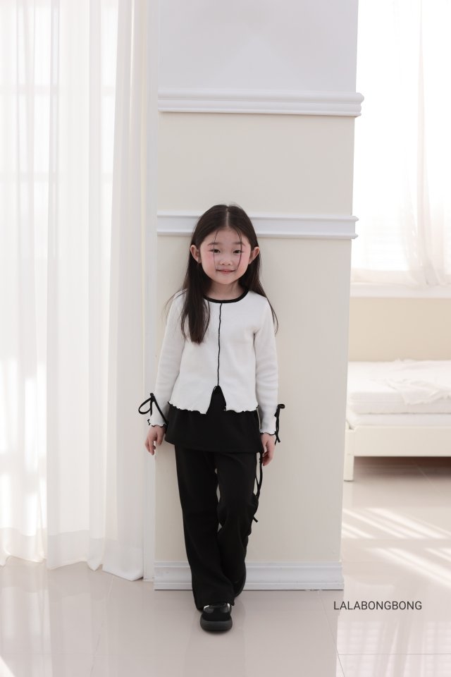 Lalabongbong - Korean Children Fashion - #designkidswear - Side Wrap Pants - 6