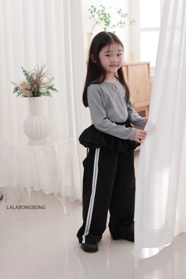Lalabongbong - Korean Children Fashion - #designkidswear - Frill String Pants - 6