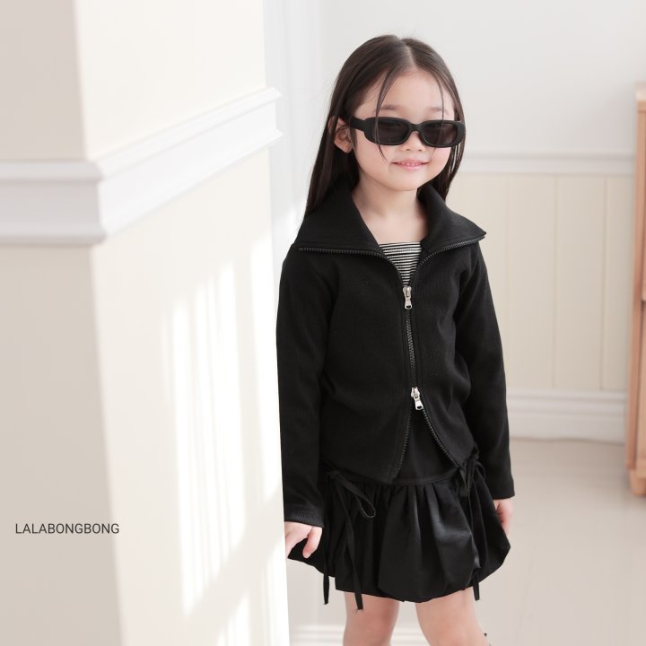 Lalabongbong - Korean Children Fashion - #childrensboutique - Two-Way Rib Zip-Up Cardigan - 4