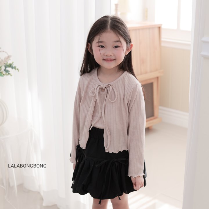 Lalabongbong - Korean Children Fashion - #designkidswear - Point Rib Cardigan - 3