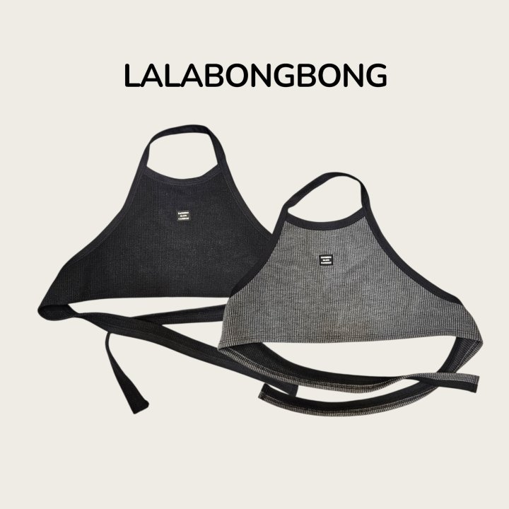 Lalabongbong - Korean Children Fashion - #designkidswear - Patch Halter Tee