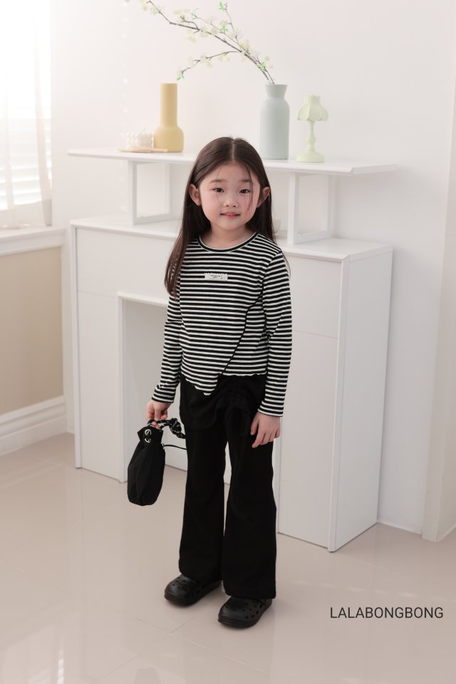 Lalabongbong - Korean Children Fashion - #discoveringself - Diagonal Slit Tee - 6