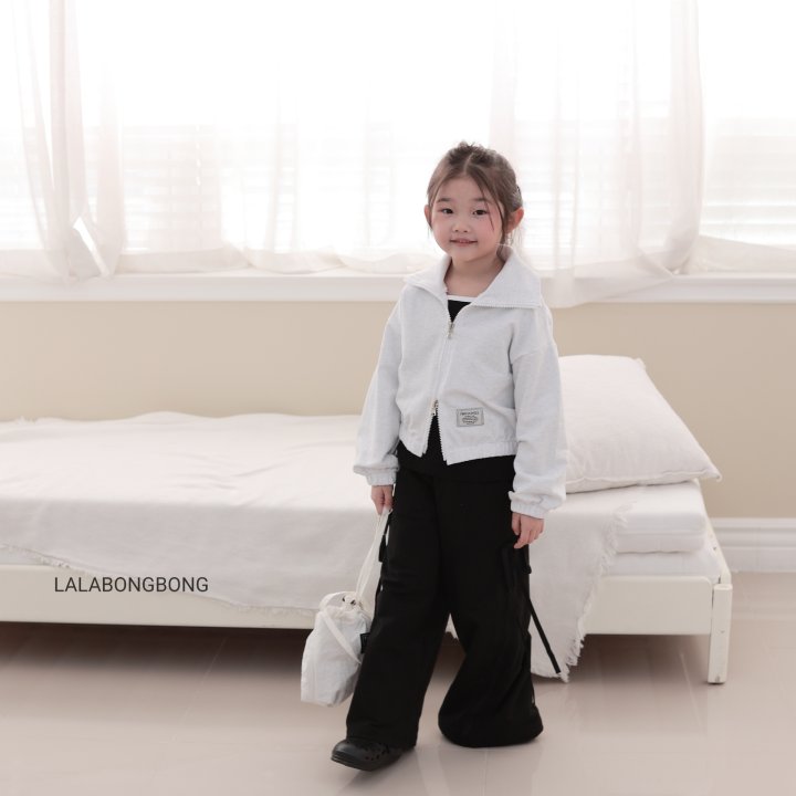 Lalabongbong - Korean Children Fashion - #designkidswear - Ribbon Wide Pants - 4