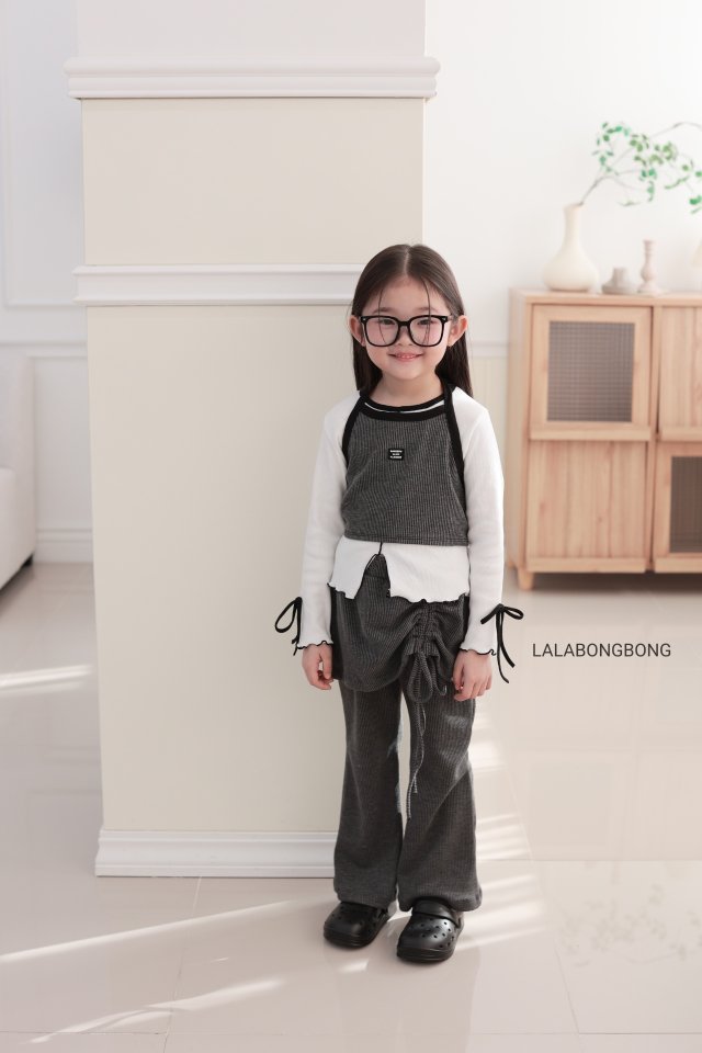 Lalabongbong - Korean Children Fashion - #discoveringself - String Wrap Pants - 6
