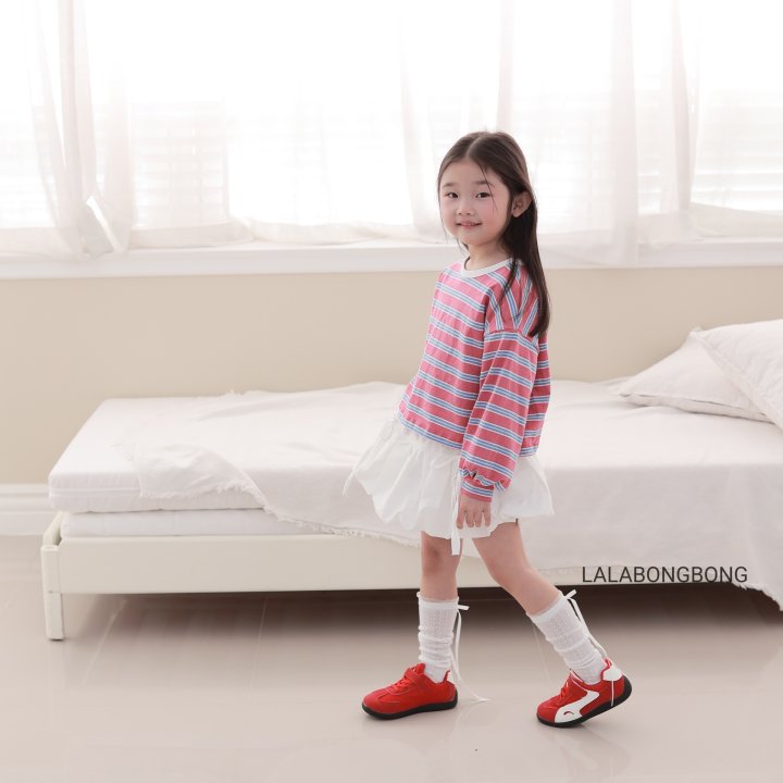 Lalabongbong - Korean Children Fashion - #fashionkids - Stripe Tee - 10