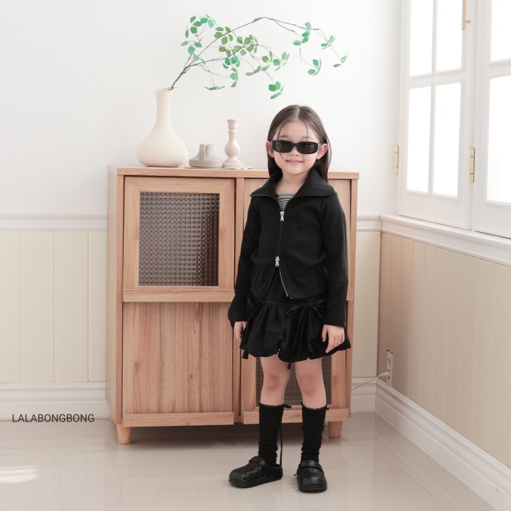 Lalabongbong - Korean Children Fashion - #fashionkids - Two-Way Rib Zip-Up Cardigan - 6