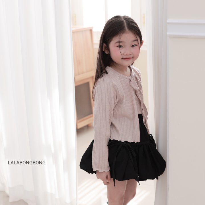 Lalabongbong - Korean Children Fashion - #fashionkids - Point Rib Cardigan - 5