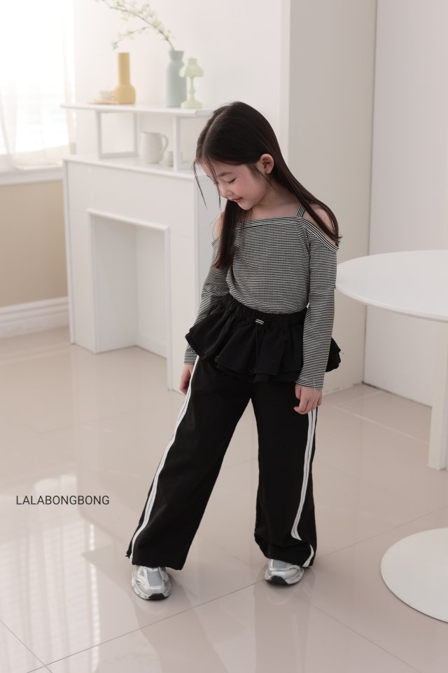 Lalabongbong - Korean Children Fashion - #kidsshorts - Frill String Pants - 9