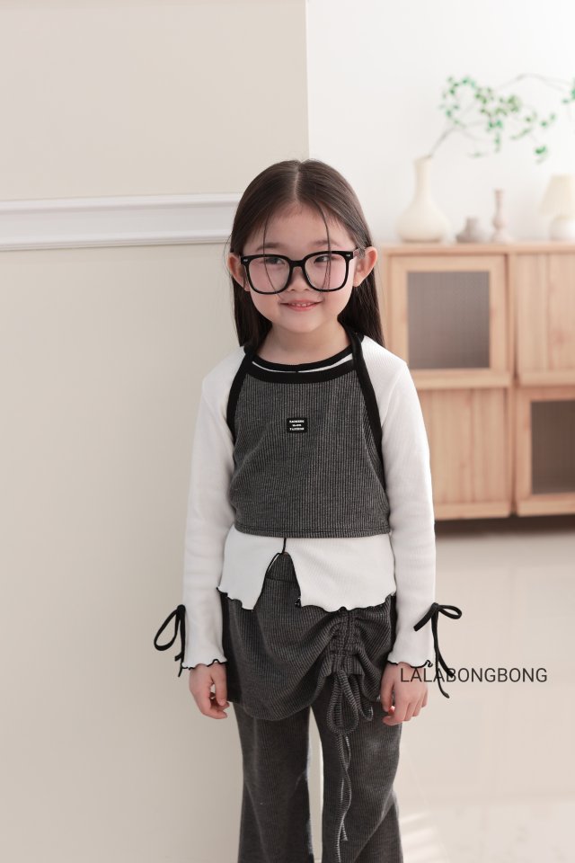 Lalabongbong - Korean Children Fashion - #fashionkids - Patch Halter Tee - 4
