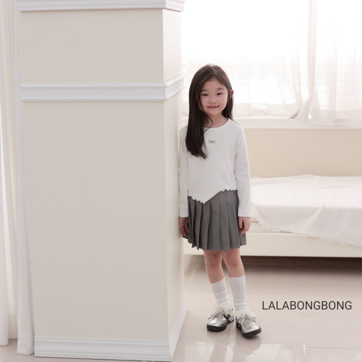 Lalabongbong - Korean Children Fashion - #kidsstore - Diagonal Slit Tee - 9