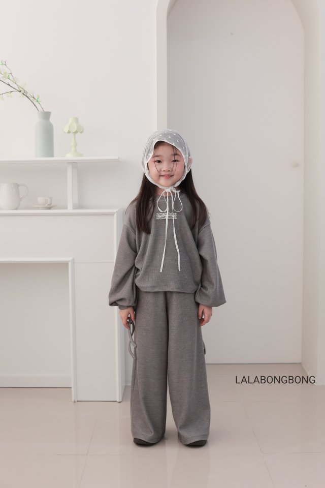 Lalabongbong - Korean Children Fashion - #kidsshorts - Lara String Tee - 4