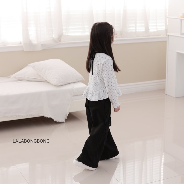 Lalabongbong - Korean Children Fashion - #kidsstore - Dot Frill Tee - 3