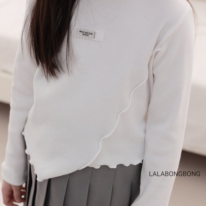 Lalabongbong - Korean Children Fashion - #kidzfashiontrend - Diagonal Slit Tee - 10
