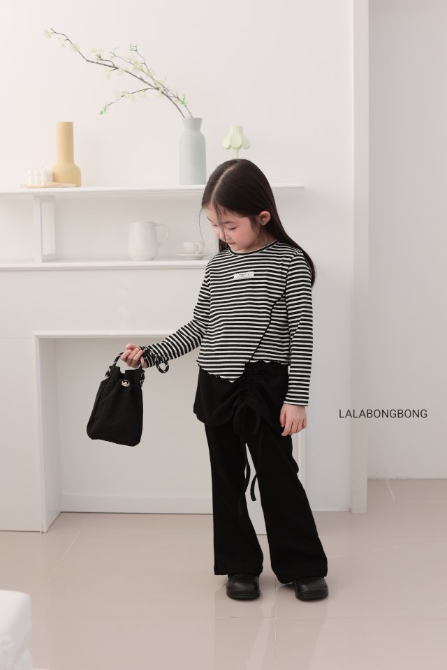 Lalabongbong - Korean Children Fashion - #kidzfashiontrend - String Wrap Pants - 10