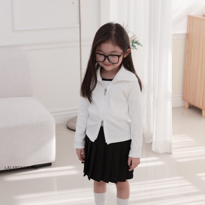 Lalabongbong - Korean Children Fashion - #kidzfashiontrend - Two-Way Rib Zip-Up Cardigan - 9