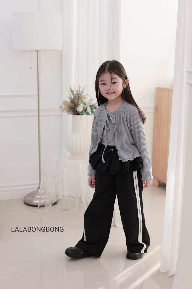 Lalabongbong - Korean Children Fashion - #kidzfashiontrend - Point Rib Cardigan - 8