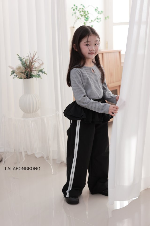 Lalabongbong - Korean Children Fashion - #kidzfashiontrend - Point Rib Tee - 7