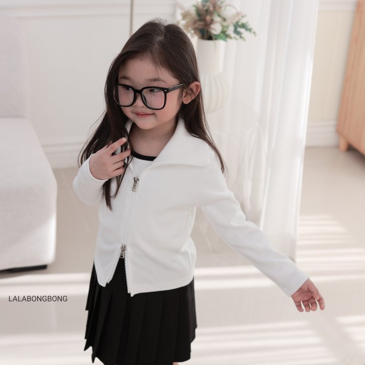Lalabongbong - Korean Children Fashion - #littlefashionista - Two-Way Rib Zip-Up Cardigan - 11