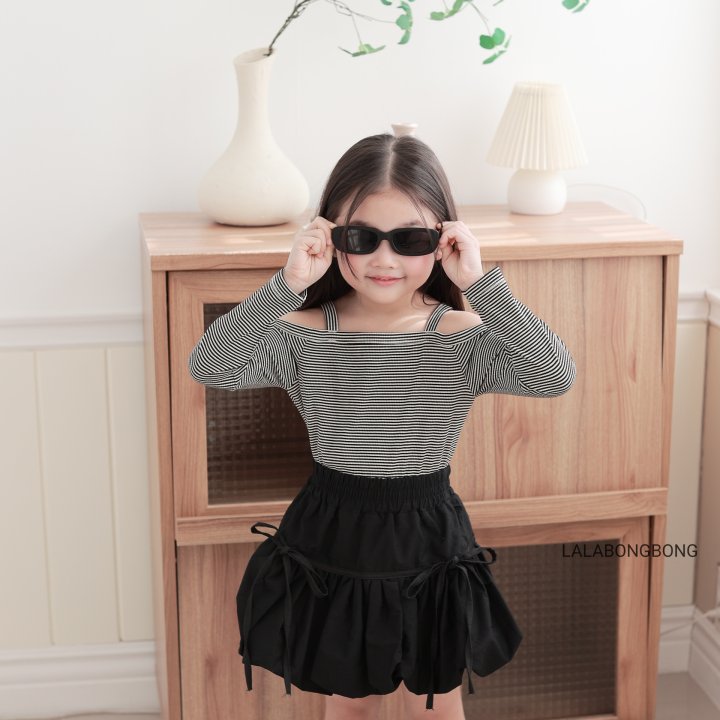 Lalabongbong - Korean Children Fashion - #magicofchildhood - Off-Shoulder Tee - 3