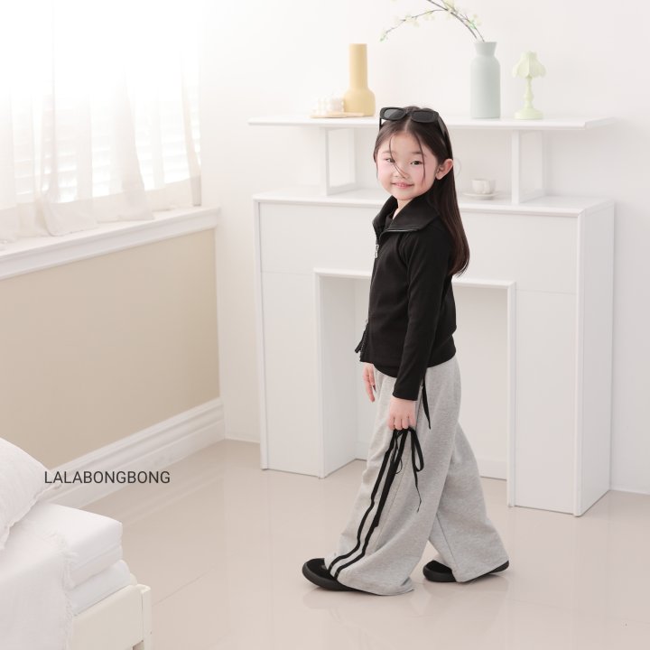 Lalabongbong - Korean Children Fashion - #minifashionista - Ribbon Wide Pants - 12