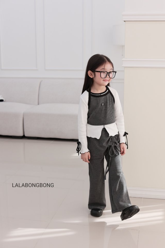 Lalabongbong - Korean Children Fashion - #minifashionista - Slit Ribbon Tee - 7