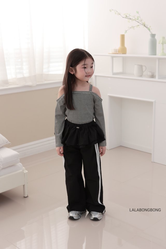 Lalabongbong - Korean Children Fashion - #stylishchildhood - Off-Shoulder Tee - 8
