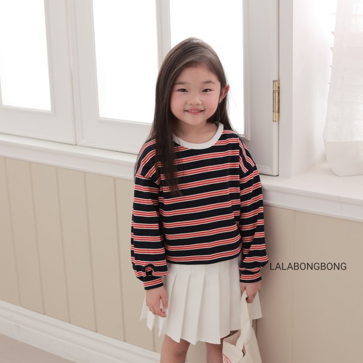 Lalabongbong - Korean Children Fashion - #stylishchildhood - Stripe Tee - 5