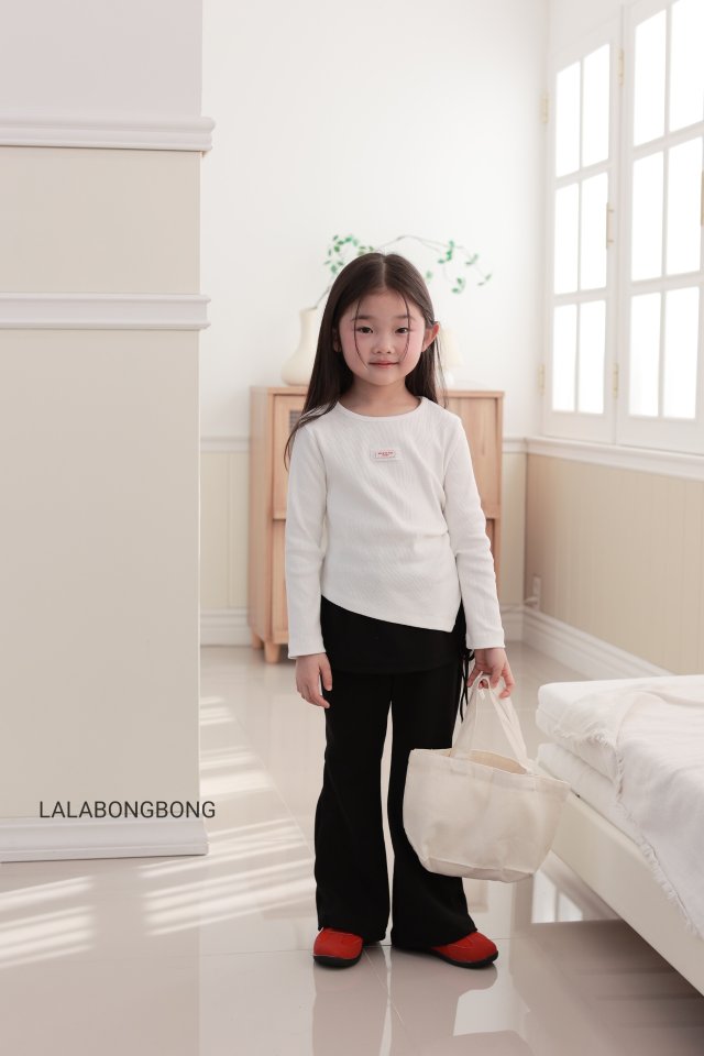 Lalabongbong - Korean Children Fashion - #toddlerclothing - Side String Tee - 4
