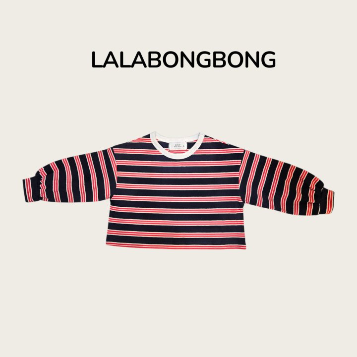 Lalabongbong - Korean Children Fashion - #todddlerfashion - Stripe Tee - 3