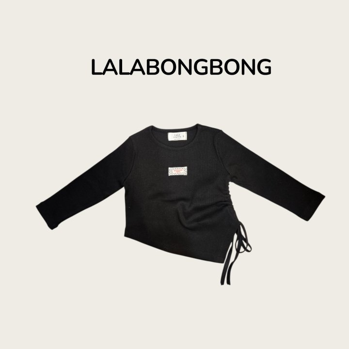 Lalabongbong - Korean Children Fashion - #todddlerfashion - Side String Tee - 2