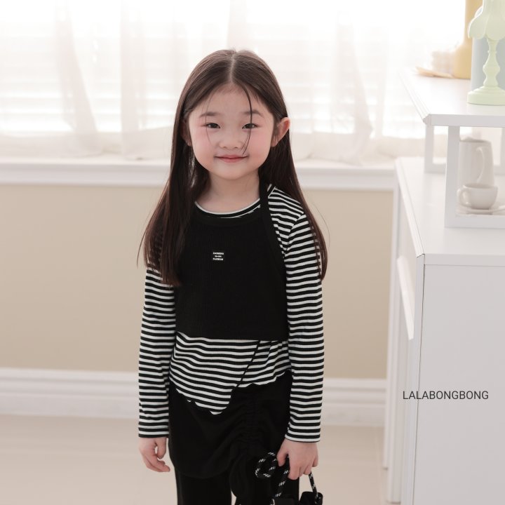 Lalabongbong - Korean Children Fashion - #todddlerfashion - Patch Halter Tee - 12