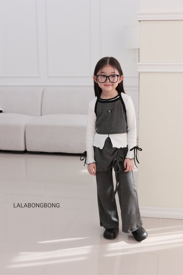 Lalabongbong - Korean Children Fashion - #todddlerfashion - Slit Ribbon Tee - 9