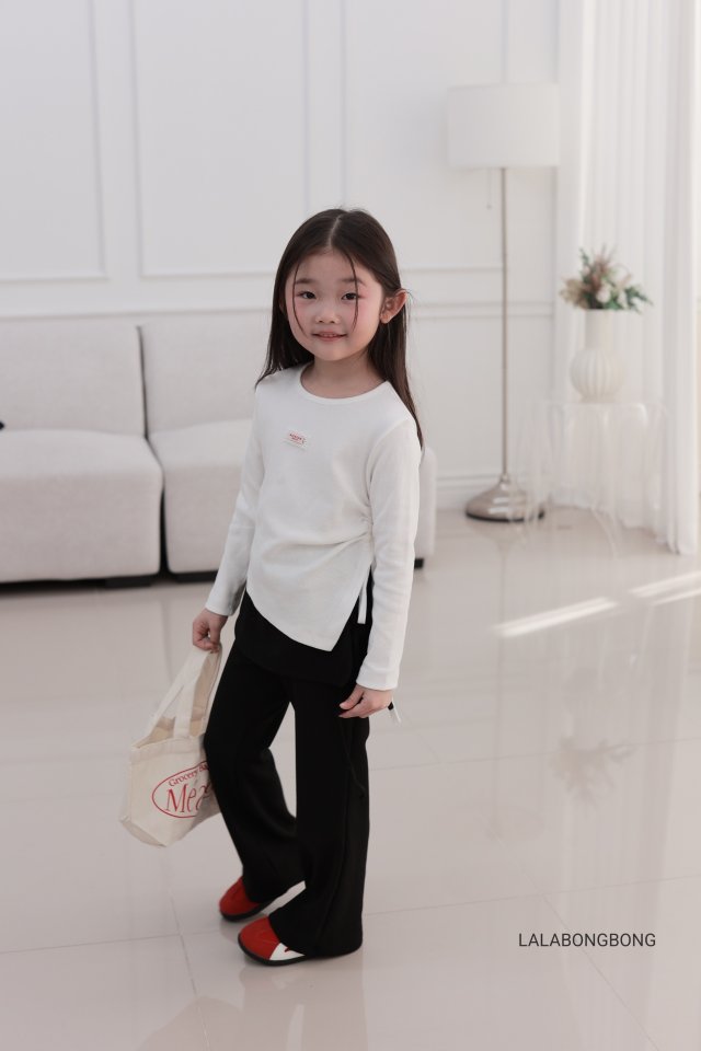 Lalabongbong - Korean Children Fashion - #toddlerclothing - Side Wrap Pants - 2