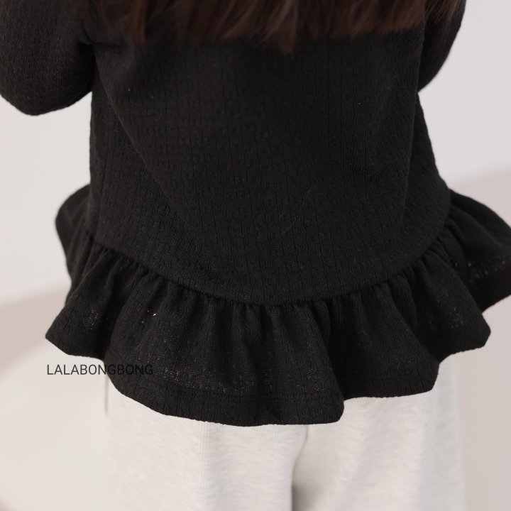 Lalabongbong - Korean Children Fashion - #toddlerclothing - Jacquard Frill Cardigan - 9