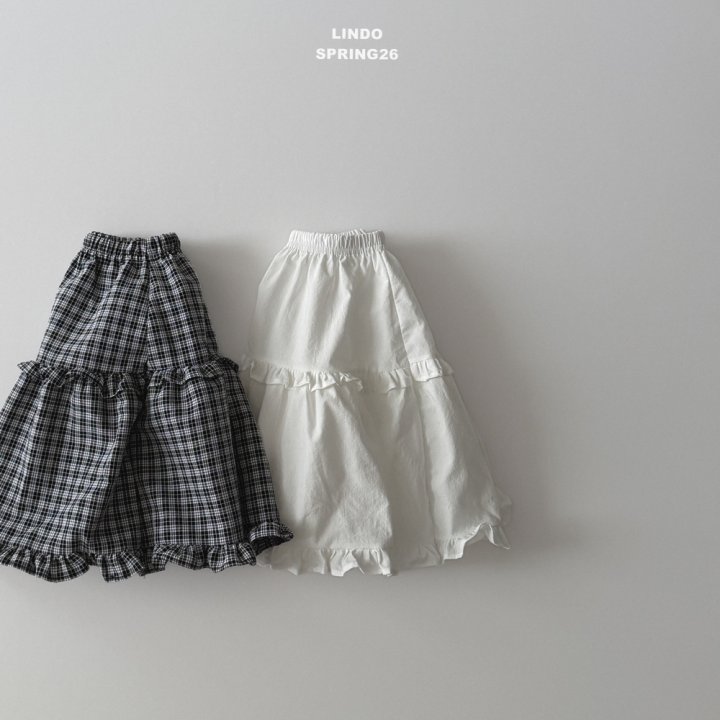 Lindo - Korean Baby Fashion - #babyboutique - Anes Long Skirt (Check) - 9