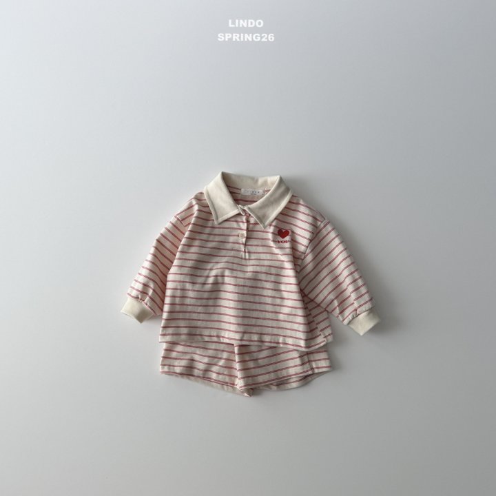 Lindo - Korean Baby Fashion - #babyboutique - Sand Collar Set - 2