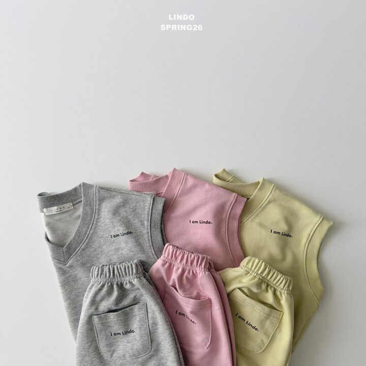 Lindo - Korean Baby Fashion - #babyboutique - Dongle Vest Set - 2