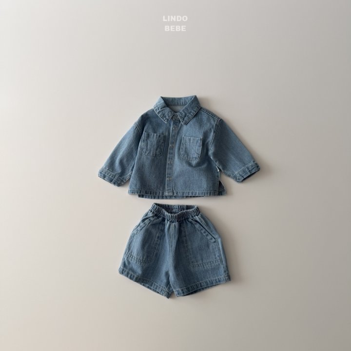Lindo - Korean Baby Fashion - #babyboutique - Bebe Denim Shirt - 11