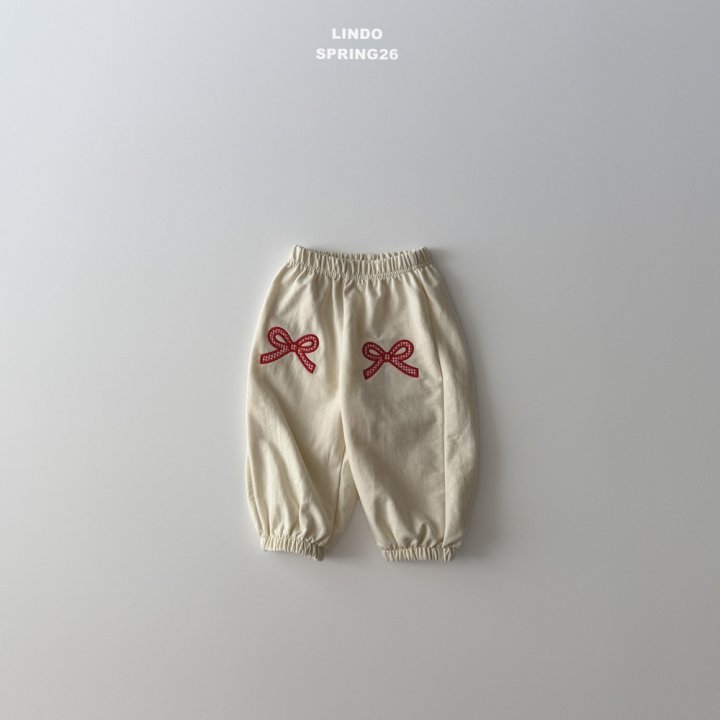Lindo - Korean Baby Fashion - #babyboutiqueclothing - Check Ribbon Jogger Pants - 7